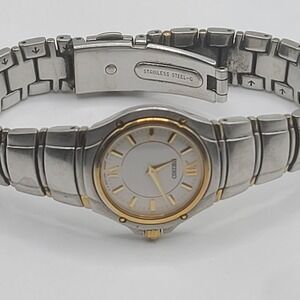 Seiko Womens Watch Silver Tone Gold Tone NEEDS BATTERY